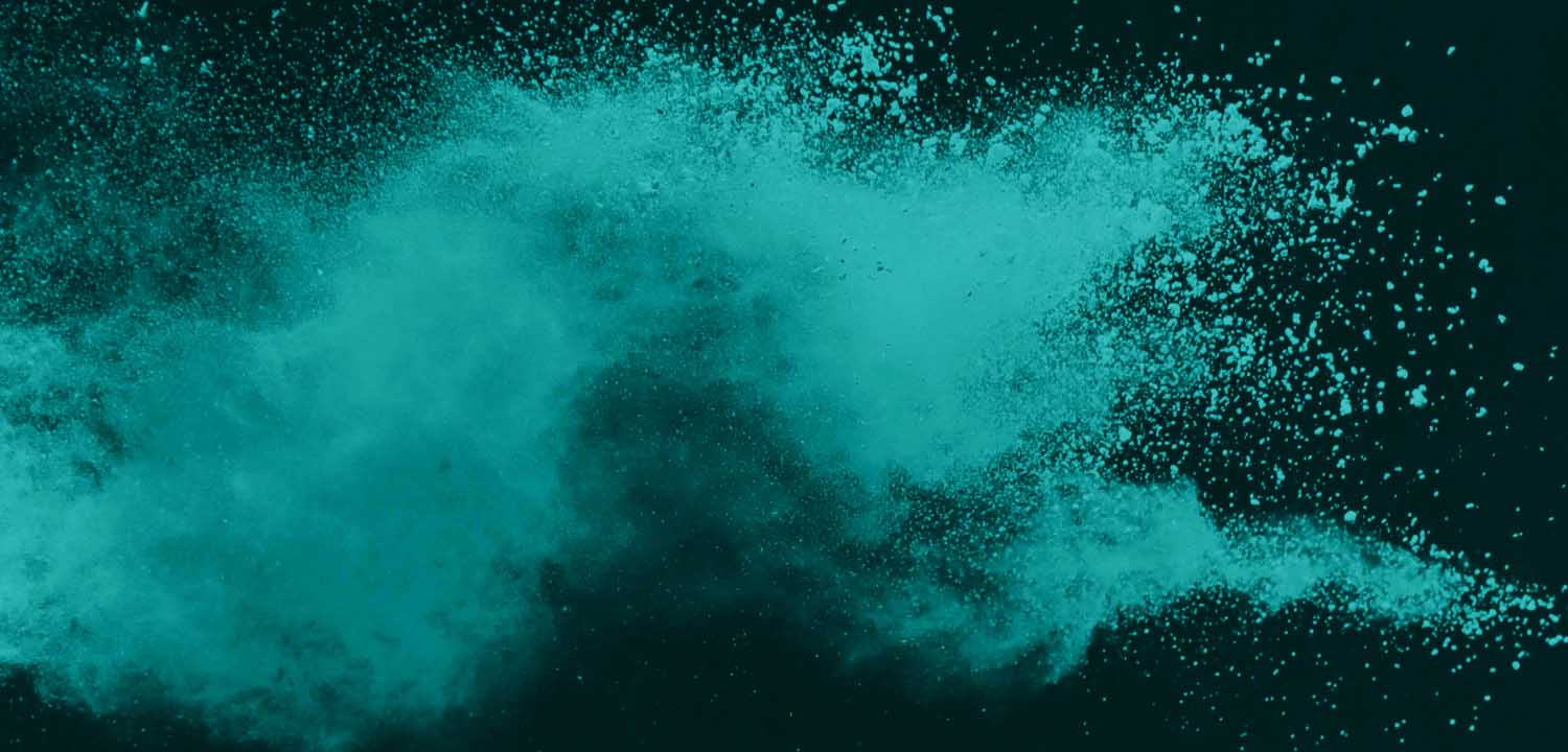 Blauer Lack in Nahaufnahme – Splash-Effekt